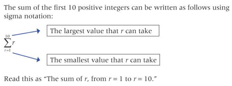 Sigma notation