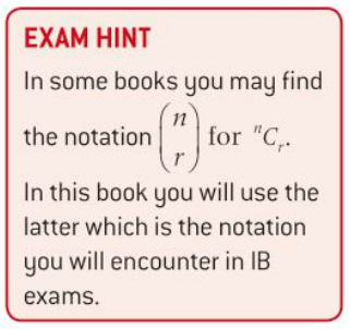 Combinatrion notation
