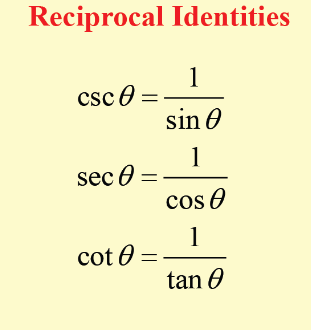Reciprocal trig