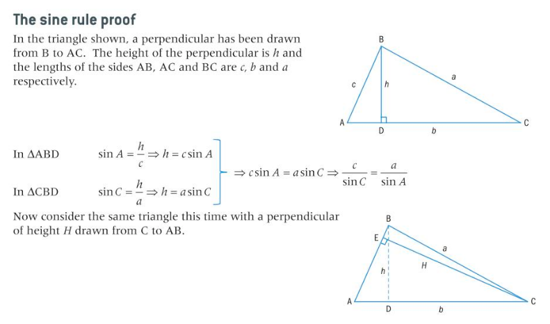 Sine rule proof
