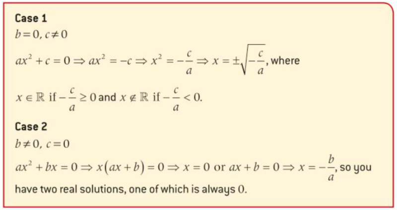 Quadratic formula