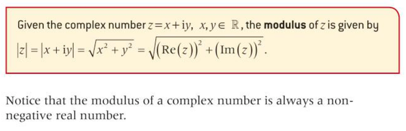 Modulus complex