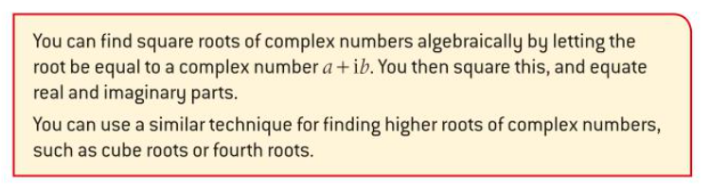 Roots of cmplex numbers