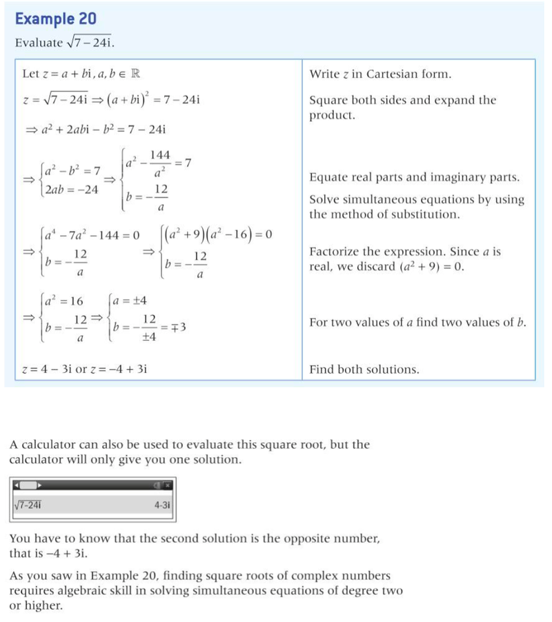 Roots of complex numbers