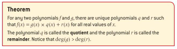 Factor and remainder theorem