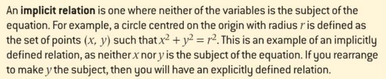 Implicit differentiation