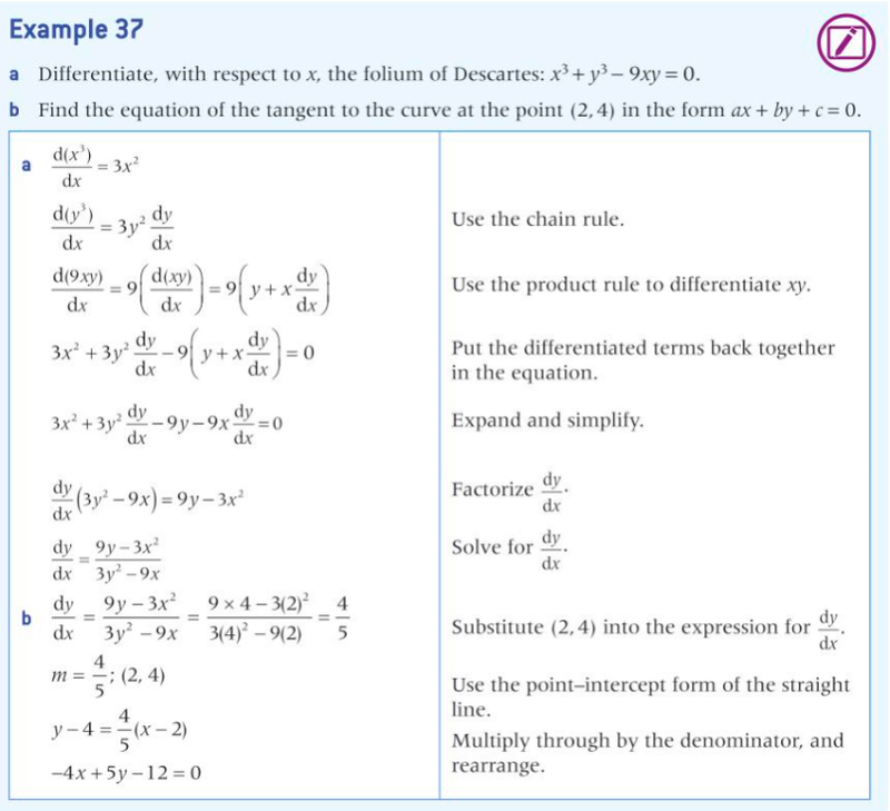 Differentiation example