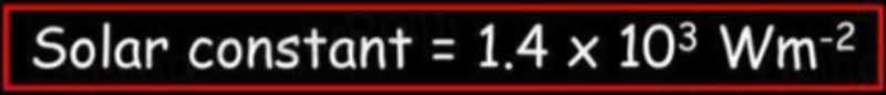 Solar constnat