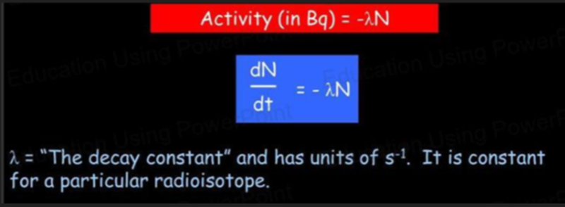 Decay constant
