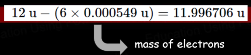 Carbon 12 nucleus mass