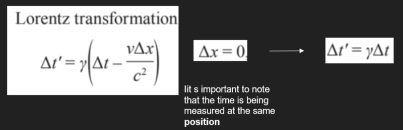 Time dilation Lorentz